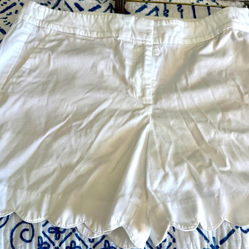 Talbots High Waist White Shorts Crisp Summer Essential